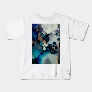 Blue Temptation  - Abstract Alcohol Ink Resin Art Kids T-Shirt